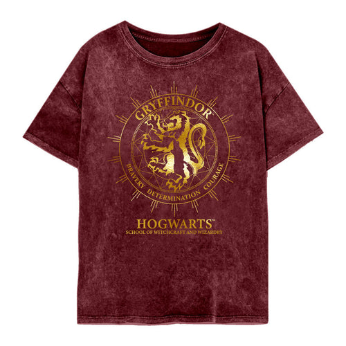 Harry Potter - costellazione di grifondoro (maglietta con lavaggio acido da donna) - collezione Super Heroes - T -shirt unisex di lavaggio acido