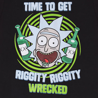 Rick And Morty - Riggity Wrecked - T-Shirt Black