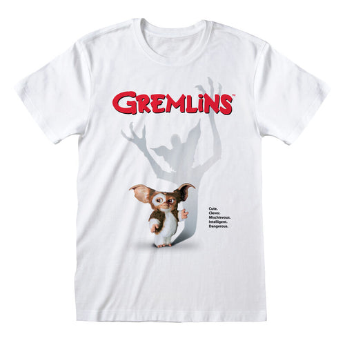 Gremlins - plakat - T -shirt biały