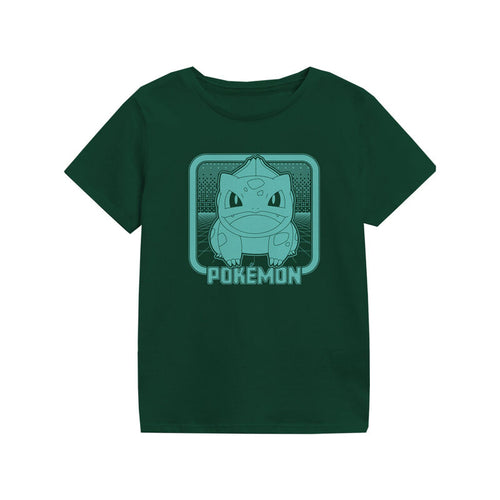 Pokemon - Bulbasaur Retro Arcade - T -shirt per bambini Verde