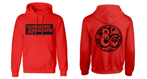 Dungeons and Dragons - Logo (przedni i tylny druk) - Bluza z kapturem