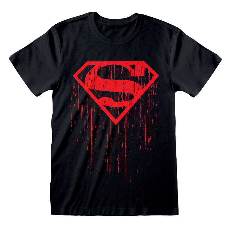 DC Comics Superman - Dripping Symbol - T-Shirt Black