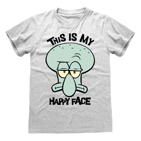 Sponge Bob Square Pants - My Happy Face - Camiseta Gray