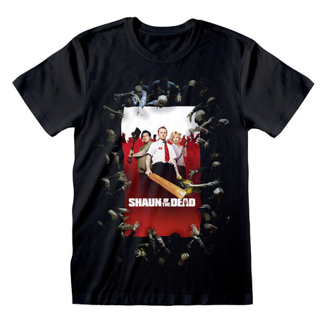 Shaun of the Dead - Affiche - T-shirt noir