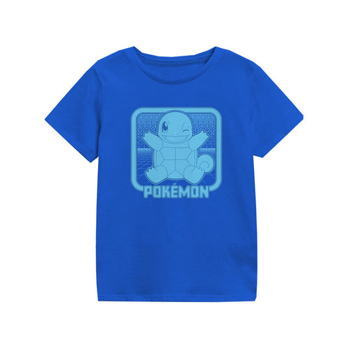 Pokemon - Squirtle Retro Arcade - Kinder T -Shirt Blau