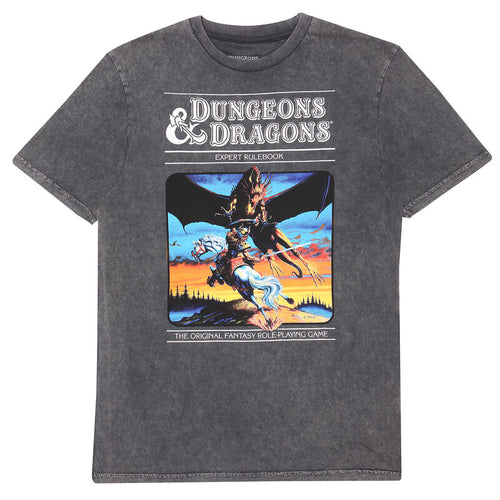 Dungeons and Dragons - RPG originale - Collezione Super Heroes - T -shirt di Wash Acido a carbone Unisex