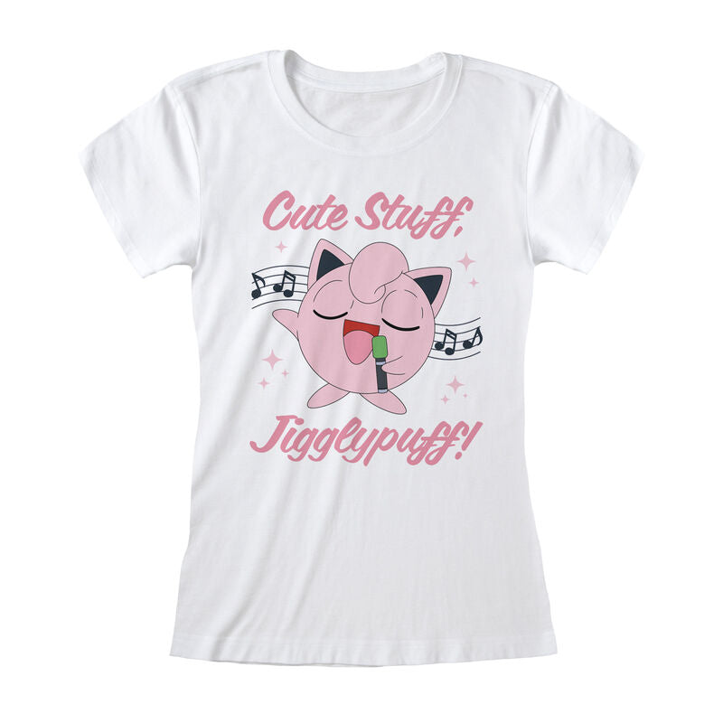 Pokemon - Jigglypuff Sing Along (Fitted) - T-Shirt White Fitted