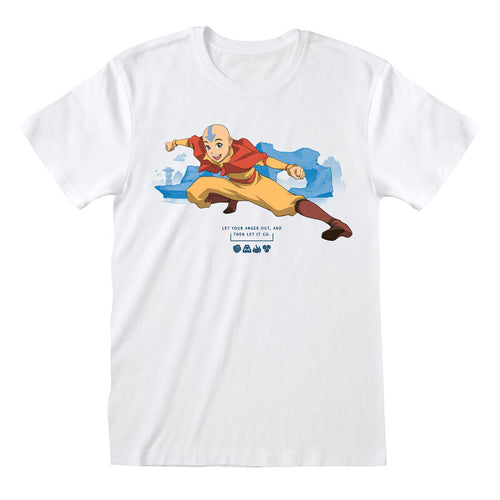 Nickelodeon Avatar der letzte Airbender - Aang - T -Shirt Weiß