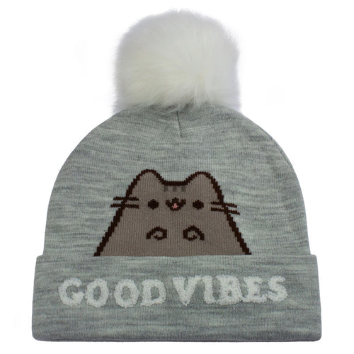 Pusheen - Bonnes vibrations - bonnet pom