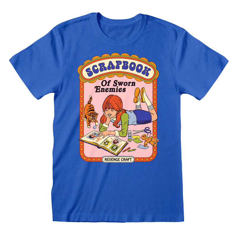 Steven Rhodes - Scrapbook (Unisex Blue T-Shirt) - T-Shirt Blue