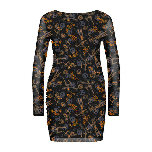 Nightmare antes de Navidad - Pumpkin King - Vestido de malla para mujer