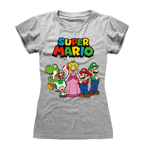 Nintendo Super Mario - Vintage Group - T -shirt dopasowany Heather Grey