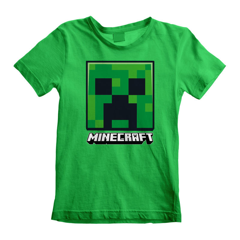 Minecraft - Creeper Face - Kids T-Shirt