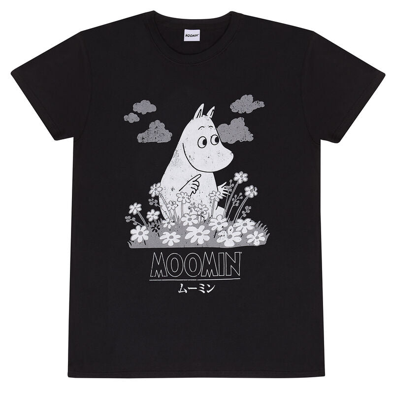 Moomins - Flowers Japanese - Hoodie Black