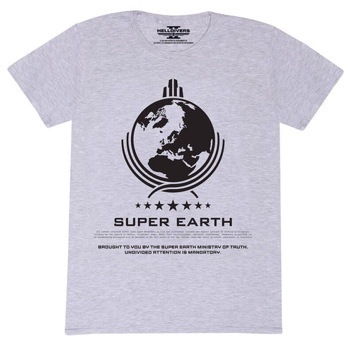 Helldivers 2 - Super Erde (T -Shirt) - T -Shirt Grey