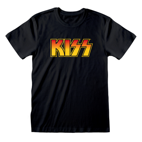 KISS - LOGO (UNISEX) - Camiseta negra