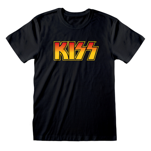 KISS - LOGO (UNISEX) - Camiseta negra