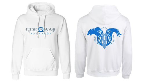 God of War Ragnarok - Logo - UniSex White Pullover Hoodie