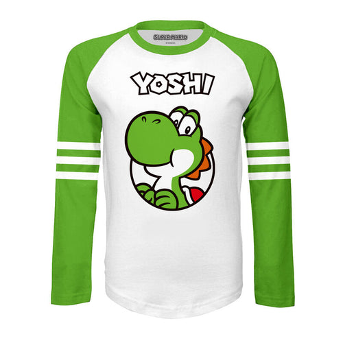 Super Mario - Yoshi seit 1990 - Kinder Langarm T -Shirt