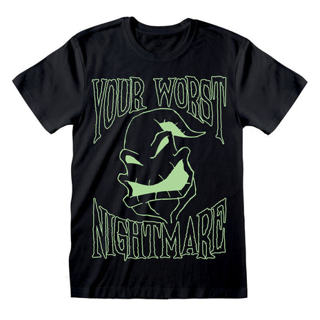 Nightmare przed świętami Bożego Narodzenia - Oogie Boogie Glow in the Dark Aink - T -shirt czarny