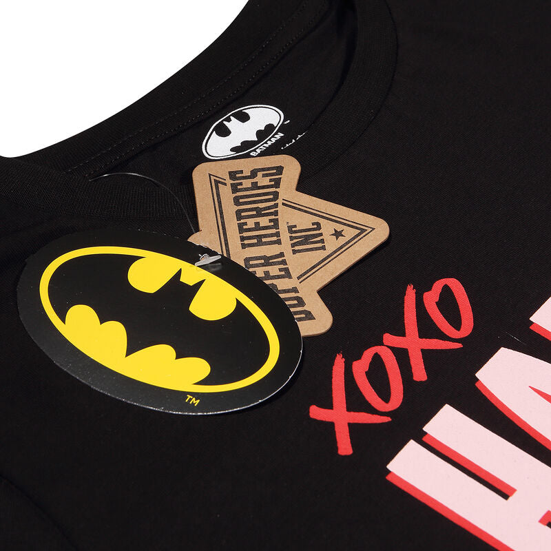 Batman - Harley Quinn Jumbo Text - Ladies T-Shirt Dress - Unisex Black T-Shirt Dress