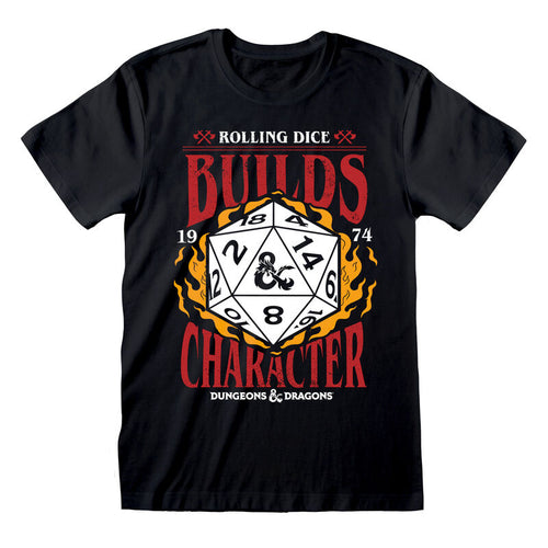 Dungeons und Drachen - baut Charakter - T -Shirt schwarz