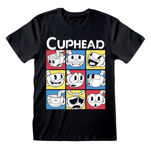 Cuphead - Ausdrücke - T -Shirt schwarz