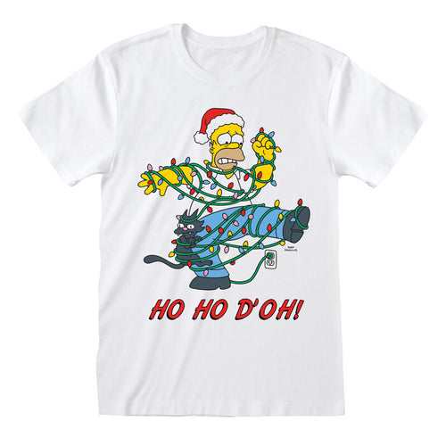 Les Simpsons - Ho Ho Doh - T-shirt blanc