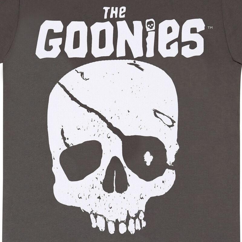 The Goonies - Skull & Logo - T-Shirt Light Graphite