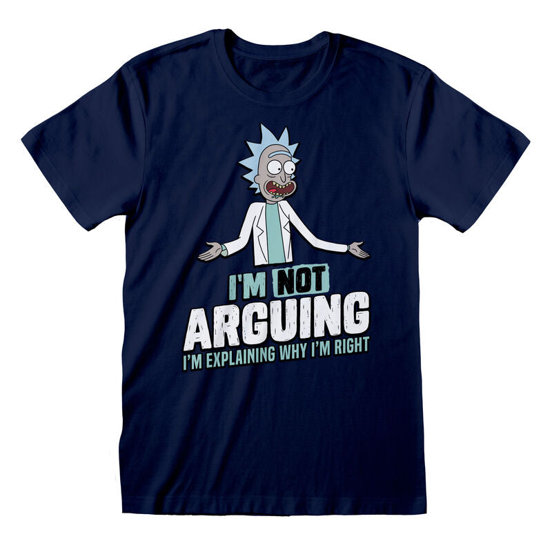 Rick And Morty - Not Arguing - T-Shirt Navy