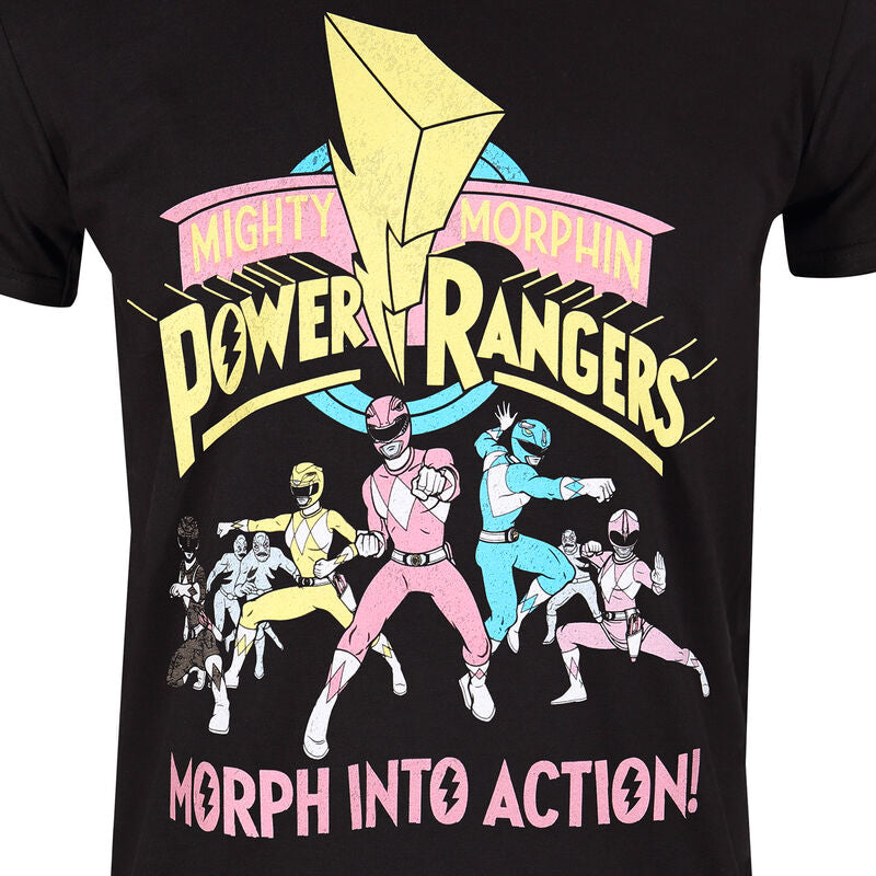 Power Rangers - Morph Into Action - T-Shirt Black