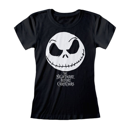 Nightmare Before Christmas - Jack Face & Logo - Camiseta ajustada