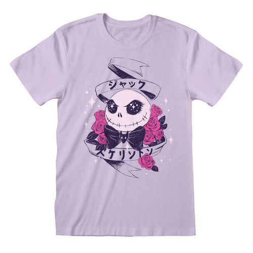 Nightmare przed świętami Bożego Narodzenia - Kawaii Jack - T -shirt overdyed Lilac