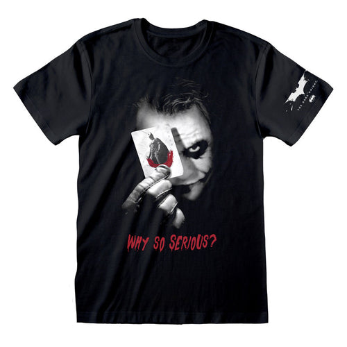 DC The Dark Knight - Why So Serious - con stampa a maniche - maglietta