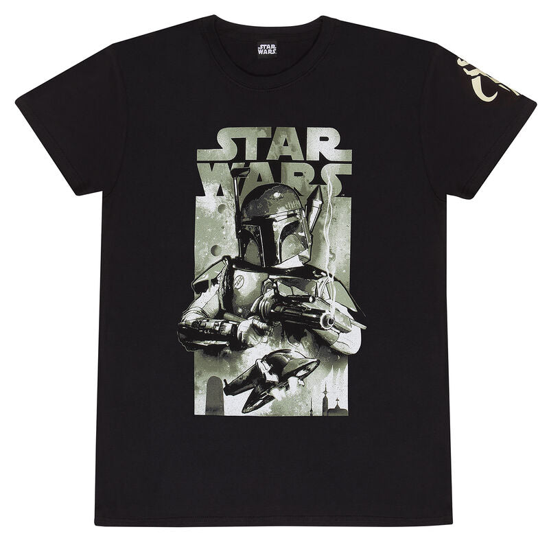 Star Wars - Boba Fett Stylized Poster - T-Shirt Black