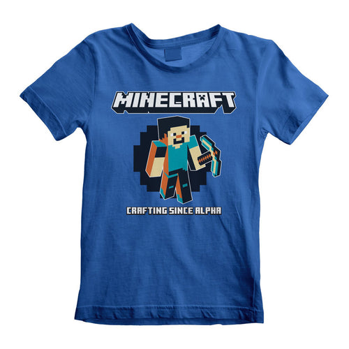 Minecraft - Crafting da Alpha (Kids) - T -shirt per bambini