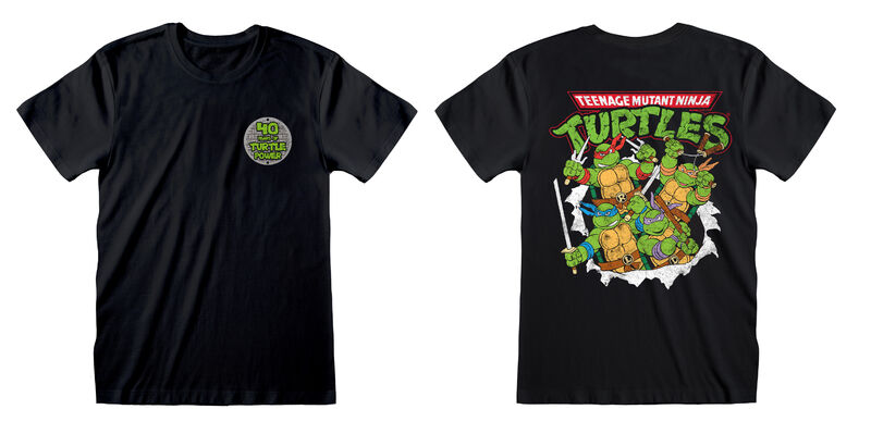 Teenage Mutant Ninja Turtles - 40th - T-Shirt Black