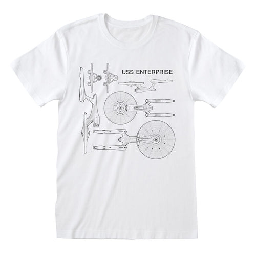 Star Trek - Especificaciones empresariales - Camiseta White