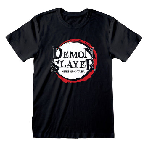 Dämon -Slayer - Logo - T -Shirt Schwarz