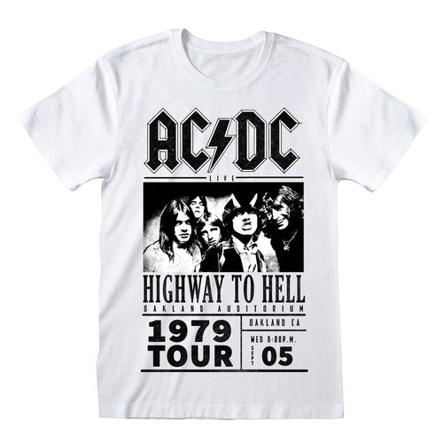 AC / DC - Highway to Hell 1979 Tour - T-shirt blanc