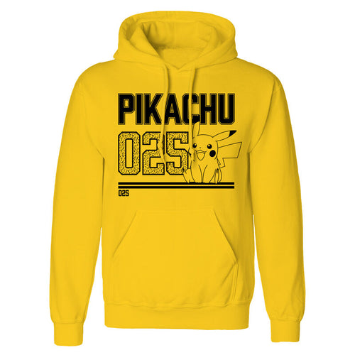 Pokémon - Pikachu Line Art - Sweat à capuche jaune